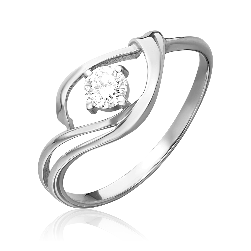Кольцо из белого золота с бриллиантом 01-0790-00-101-1120-30