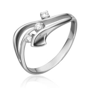 Кольцо из белого золота с бриллиантами 01-0794-00-101-1120-30