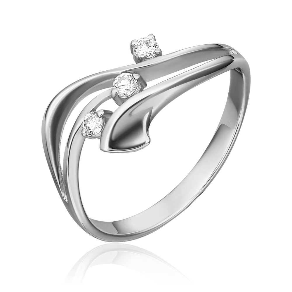 Кольцо из белого золота с бриллиантами 01-0794-00-101-1120-30