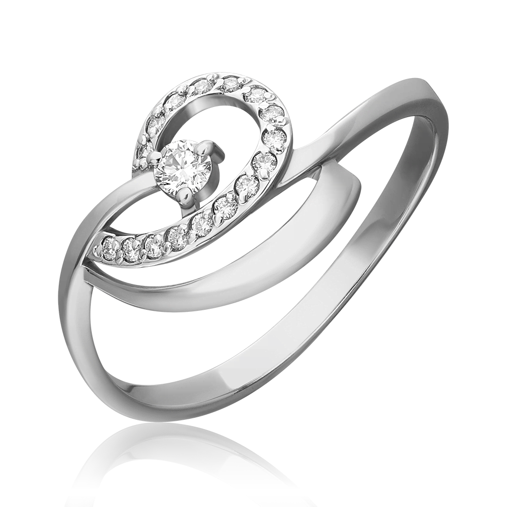 Кольцо из белого золота с бриллиантами 01-0798-00-101-1120-30