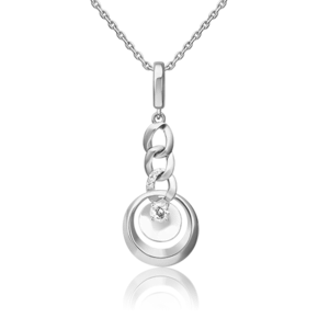 Подвеска «Энергия» из белого золота с натуральными топазами white 03-3289-00-201-1120