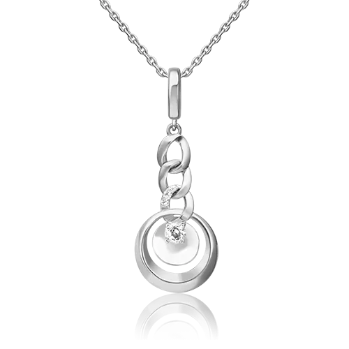 Подвеска «Энергия» из белого золота с натуральными топазами white 03-3289-00-201-1120