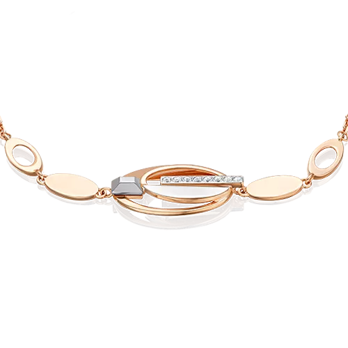 Браслет из комбинированного золота с натуральными топазами white 05-0744-00-201-1111