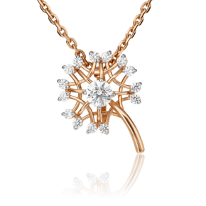 Подвеска «Одуванчик» из красного золота с фианитами 03-3112-00-401-1110