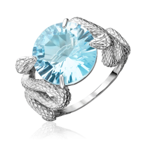 Кольцо «Хранительницы сокровища» из серебра с топазом 01-5445-00-201-0200