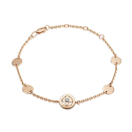 Браслет из комбинированного золота с бриллиантом 05-0741-00-101-1111