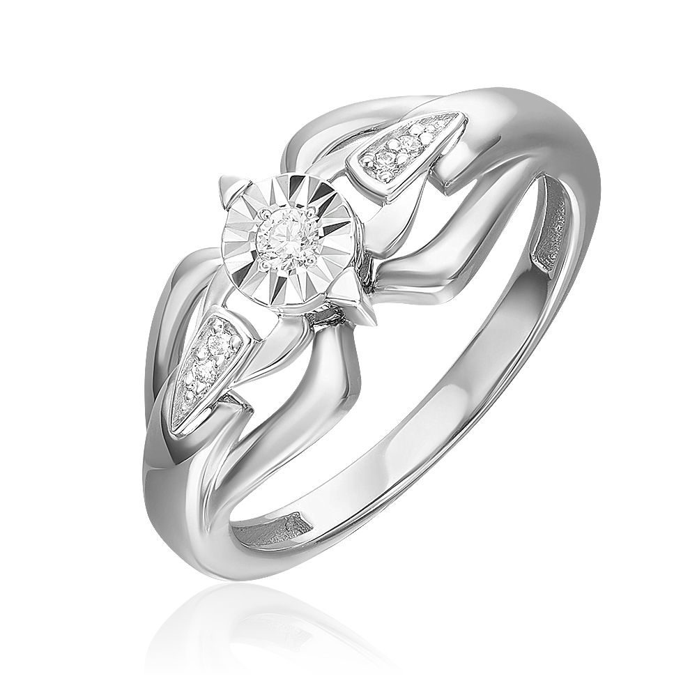 Кольцо из белого золота с бриллиантами 01-5730-00-101-1120