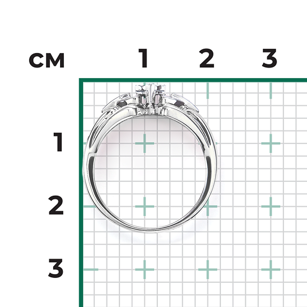 Кольцо из белого золота с бриллиантами 01-5730-00-101-1120