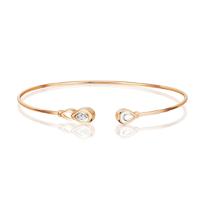 Браслет жесткий из красного золота с бриллиантом 05-0875-00-101-1110