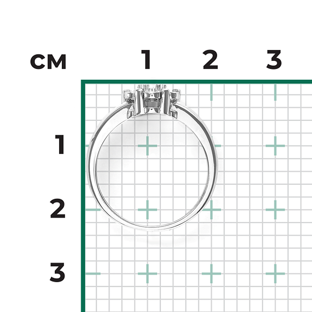 Кольцо из белого золота с бриллиантами 01-5737-00-101-1120