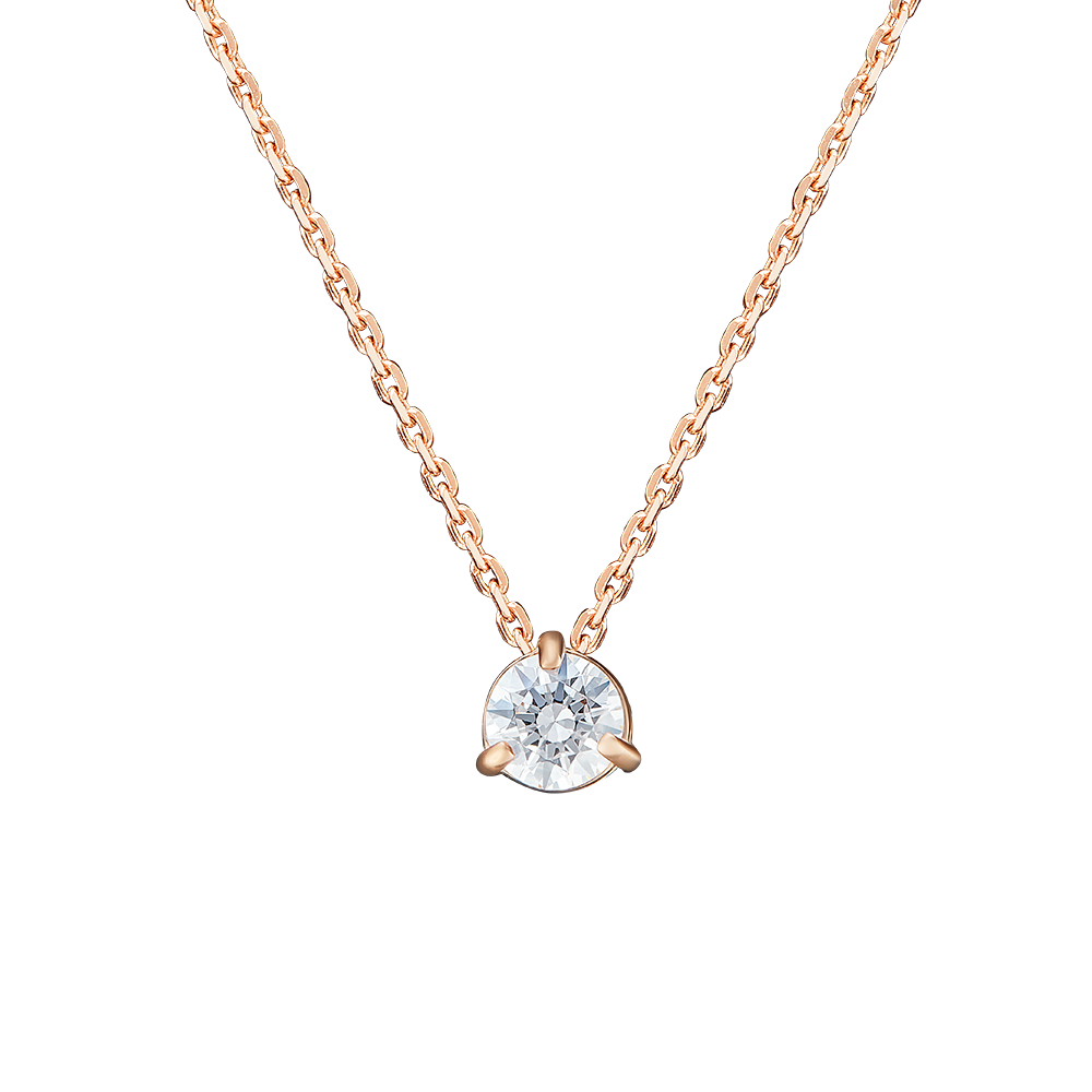 Колье из красного золота с фианитом 07-0103-00-401-1110-03