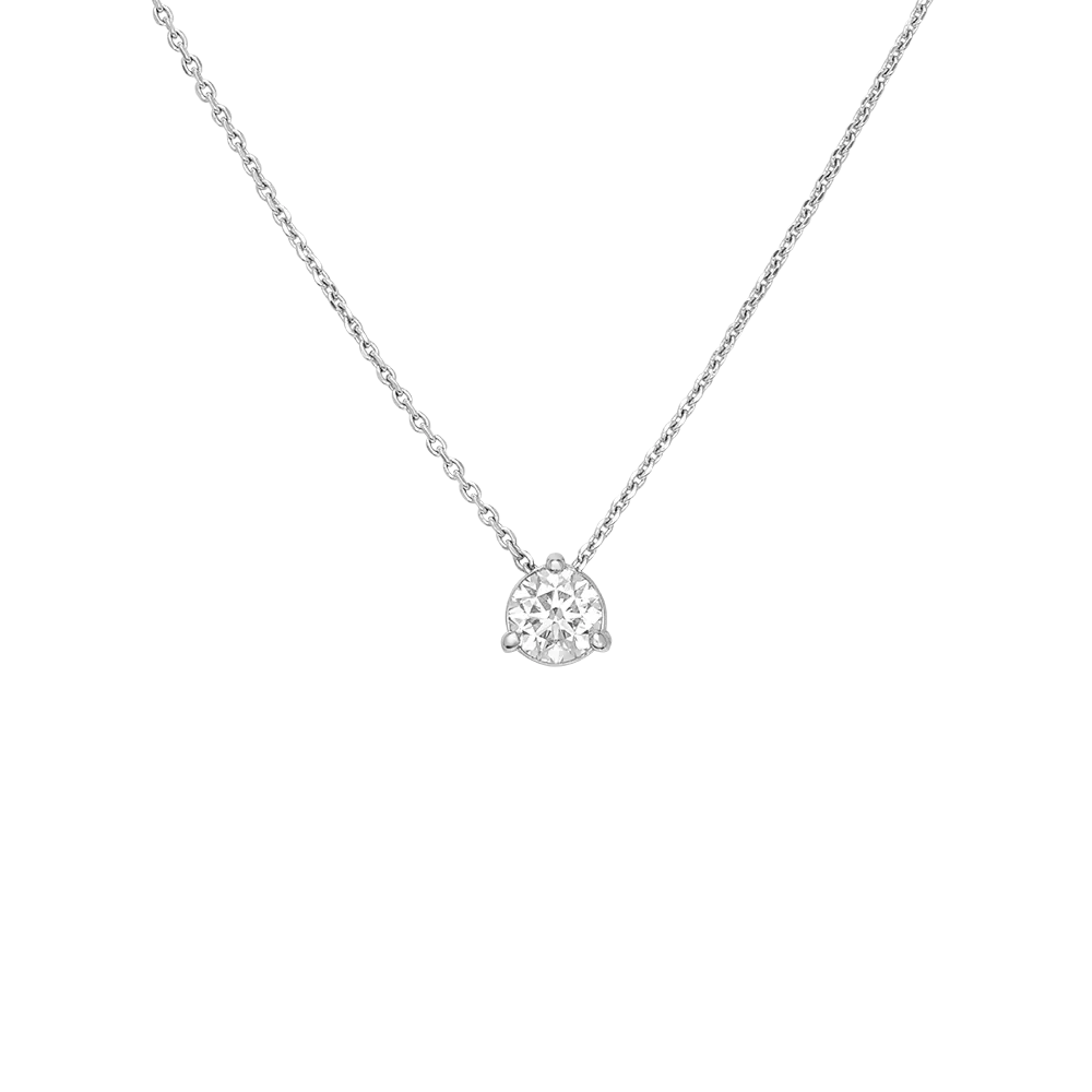 Колье из белого золота с бриллиантом 07-0012-00-101-1120-30