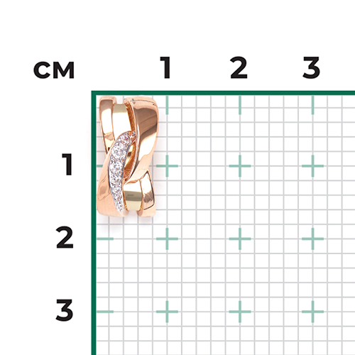 Подвеска из комбинированного золота с фианитами 03-3139-00-401-1113-03