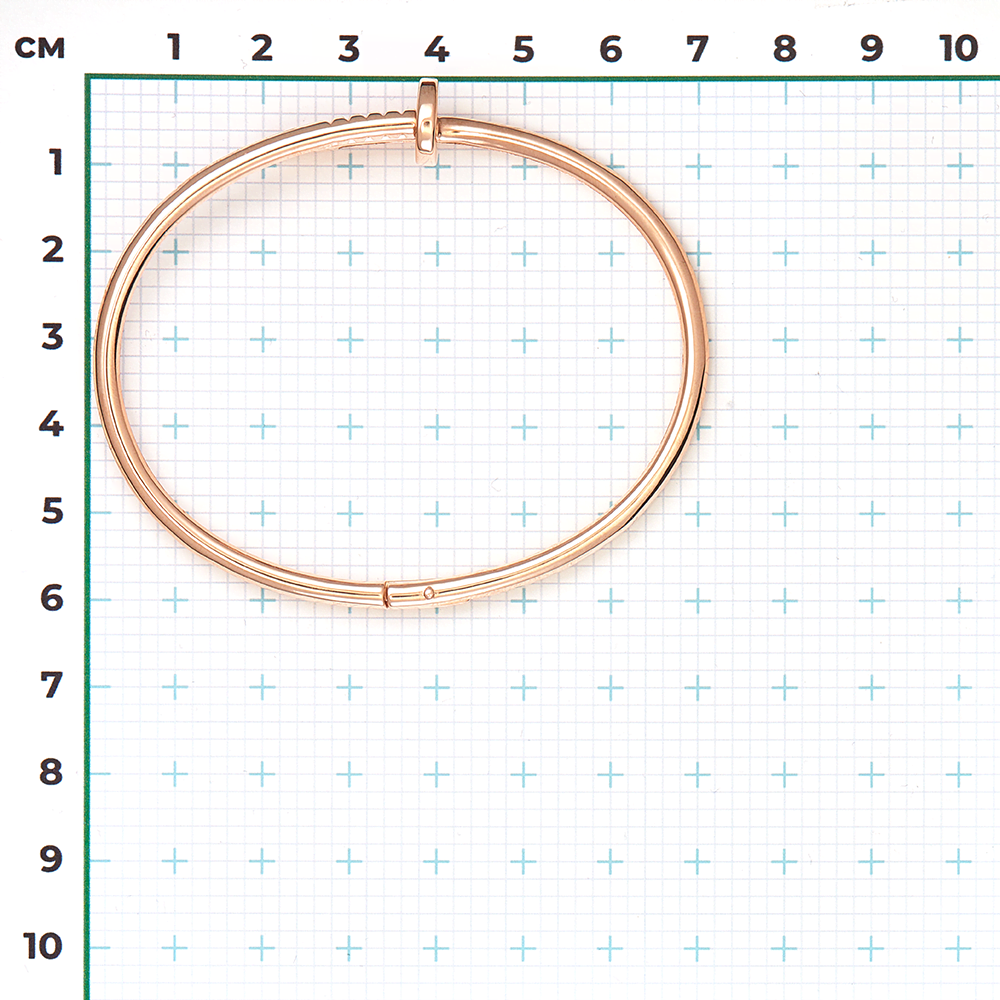 Браслет «Гвоздь» жесткий из красного золота 05-0856-00-000-1110