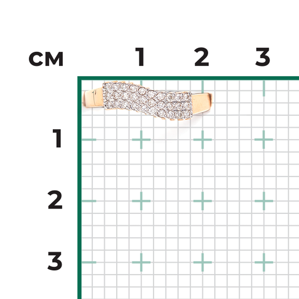 Кольцо из красного золота с бриллиантами 01-1482-00-101-1110-30