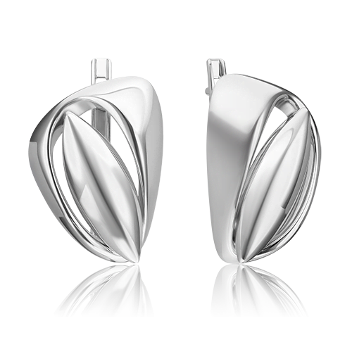 Серьги «Грация» с английским замком из серебра 02-4938-00-000-0200