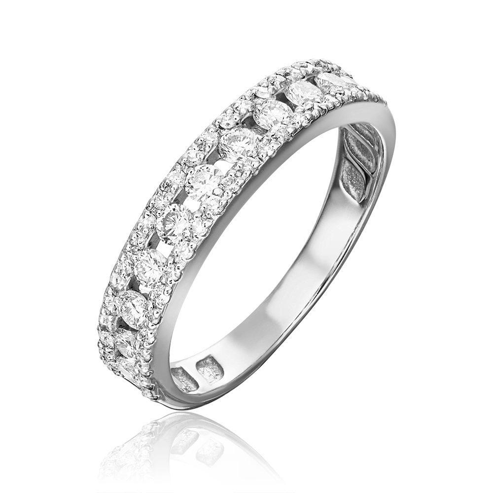 Кольцо из белого золота с фианитами 01-4594-00-501-1120-38