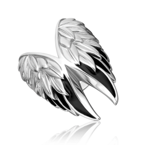 Кольцо «Крылья» из серебра с эмалью 01-5472-01-000-0200-68