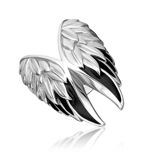Кольцо «Крылья» из серебра с эмалью 01-5472-01-000-0200-68