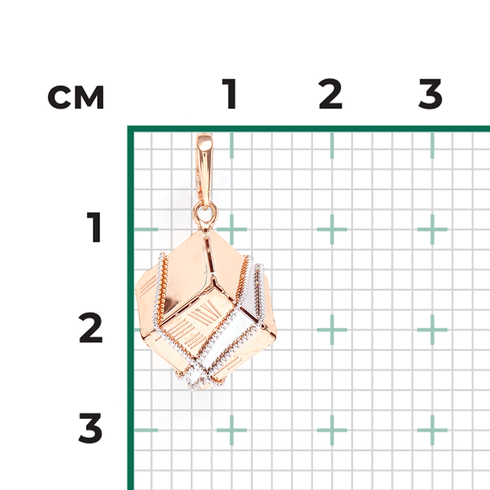 Подвеска из красного золота 03-2799-00-000-1110-48