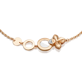 Браслет из комбинированного золота с бриллиантами 05-0728-00-101-1111