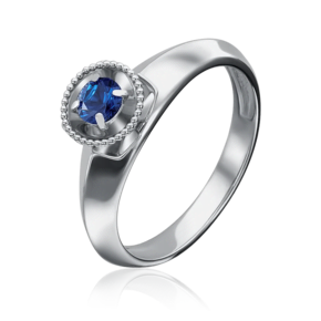 Кольцо из белого золота с сапфиром 01-5126-00-102-1120-30