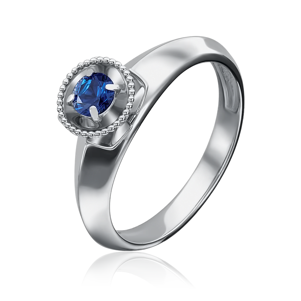 Кольцо из белого золота с сапфиром 01-5126-00-102-1120-30