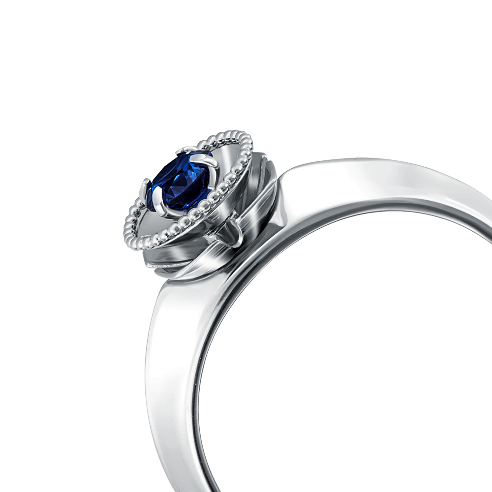 Кольцо из белого золота с сапфиром 01-5126-00-102-1120-30