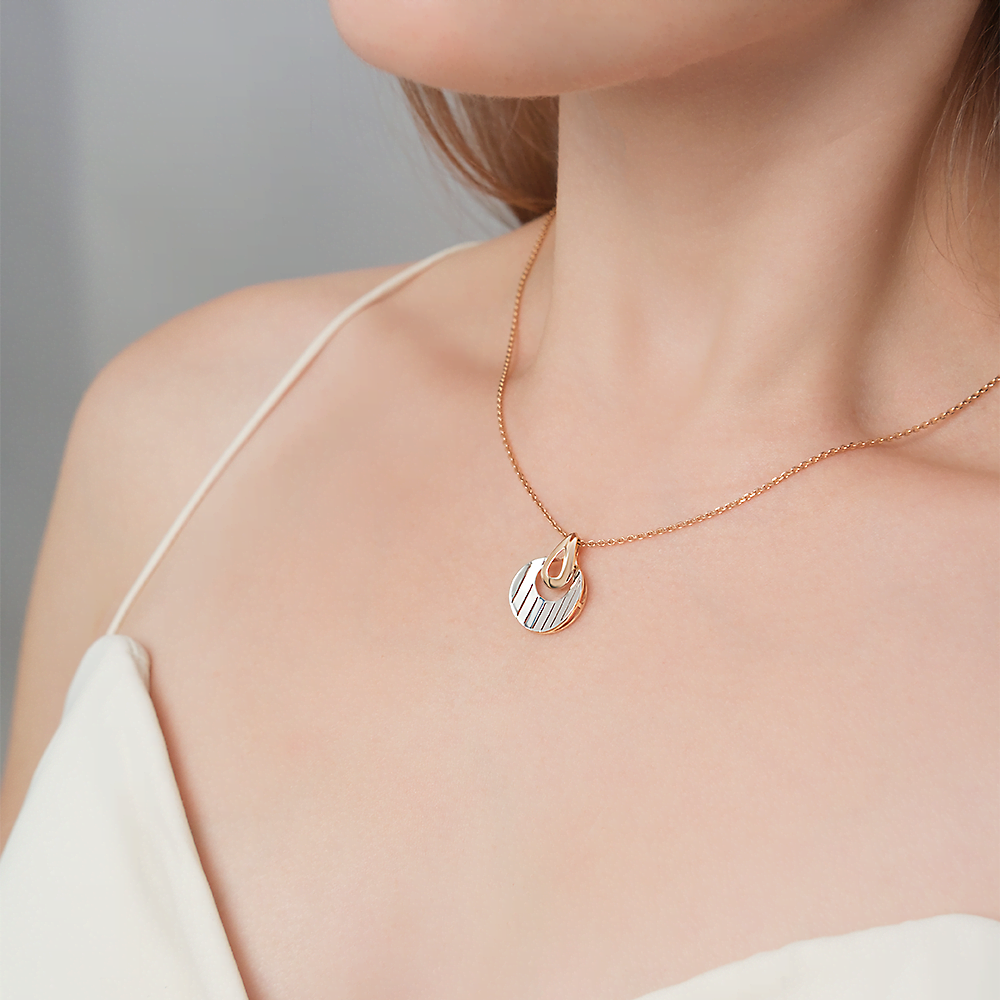 Подвеска из комбинированного золота 03-3532-01-000-1111