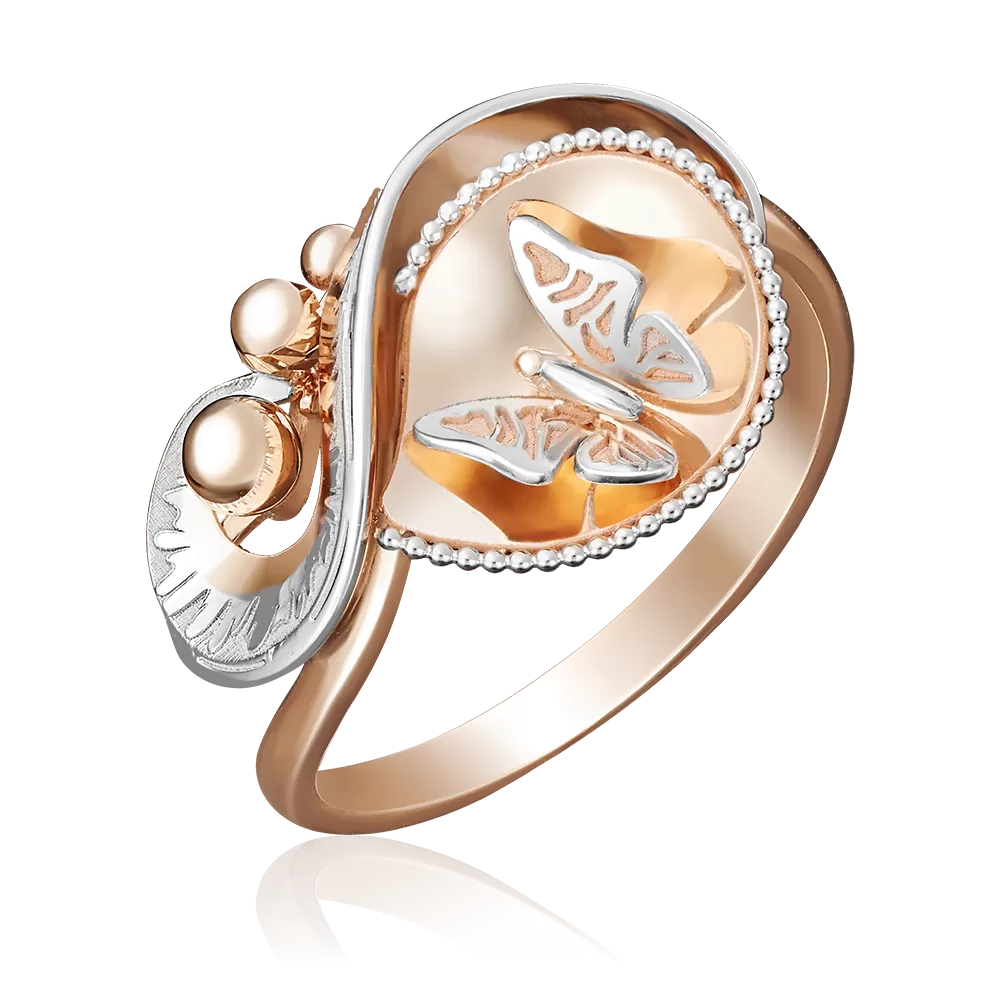 Кольцо «Навстречу солнцу» из красного золота 01-5056-00-000-1110-48