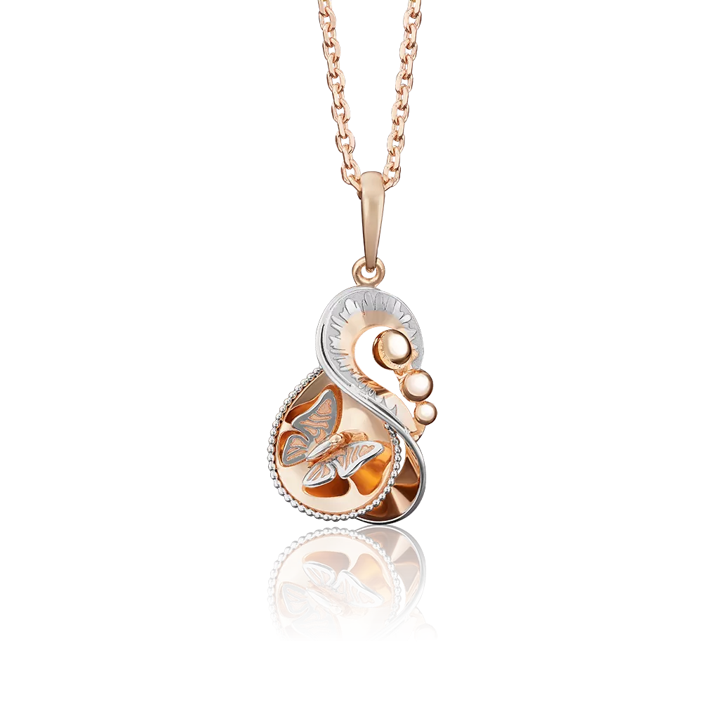 Подвеска «Навстречу солнцу» из красного золота 03-2714-00-000-1110-48