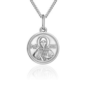 Комплект (иконка на цепи) «Святая Матрона Московская» из серебра 15-0021-00-000-0200