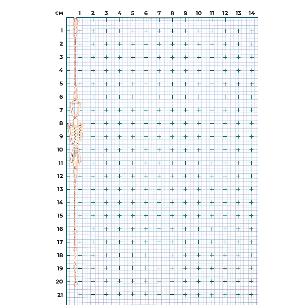 Браслет из красного золота 05-0826-00-000-1110