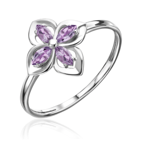 Кольцо из серебра с аметистами 01-5948-00-203-0200
