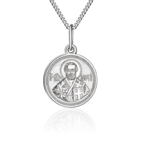 Иконка «Святой Николай Чудотворец» из серебра 03-1783-00-000-0200