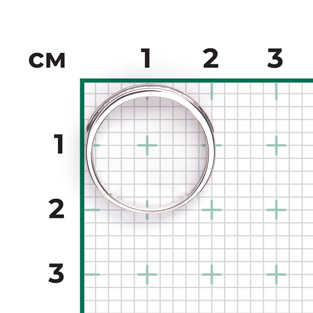 Обручальное кольцо из белого золота с фианитами 01-3660-00-501-1120-38