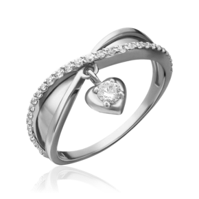 Кольцо из белого золота с фианитами 01-5276-00-401-1120-24