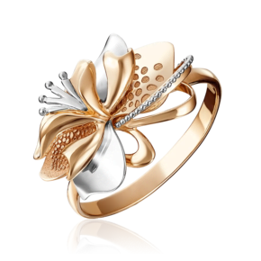 Кольцо «Тигровая лилия» из комбинированного золота 01-5102-00-000-1111-48