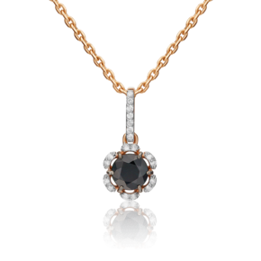 Подвеска из красного золота с сапфиром и бриллиантами 03-0543-00-105-1110-30