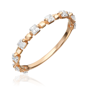 Кольцо из красного золота с фианитами 01-5953-00-401-1110