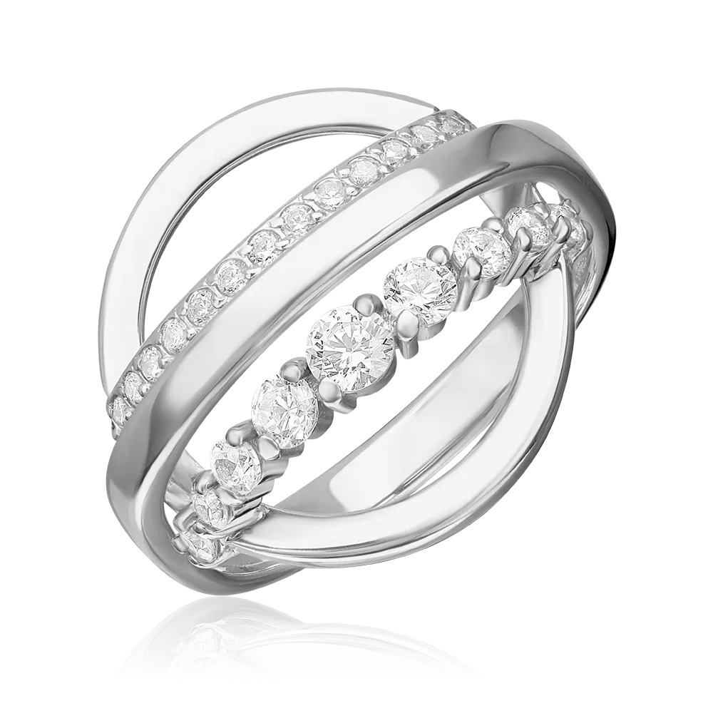 Кольцо из серебра с фианитами 01-5697-00-401-0200