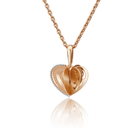 Подвеска «Сердце» из красного золота 03-2846-01-000-1110-48