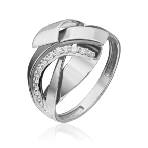 Кольцо из белого золота с фианитами 01-5236-00-401-1120-64