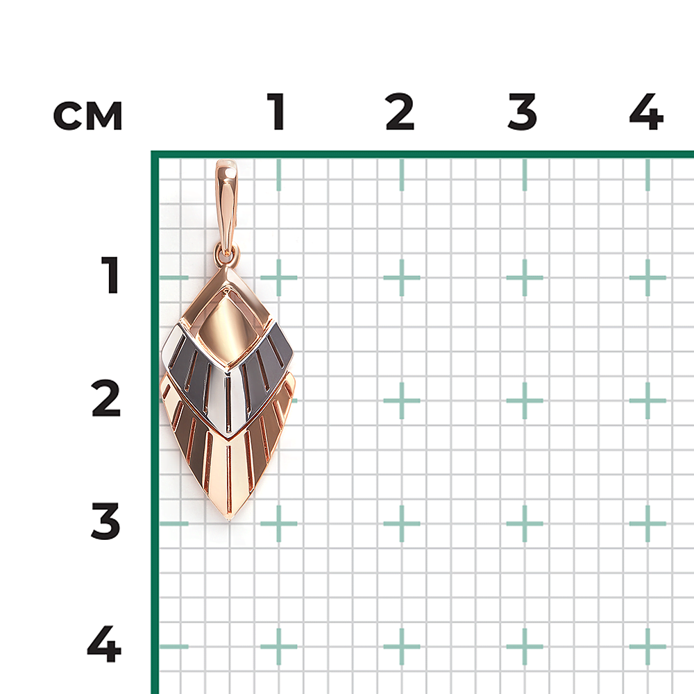 Подвеска из комбинированного золота 03-3545-00-000-1111