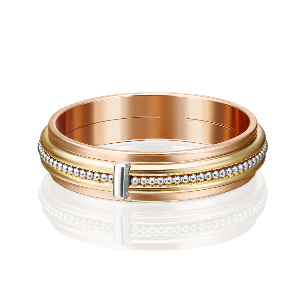 Обручальное кольцо из комбинированного золота 01-5188-00-000-1140-39