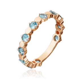 Кольцо из красного золота с топазами 01-5352-00-201-1110-57