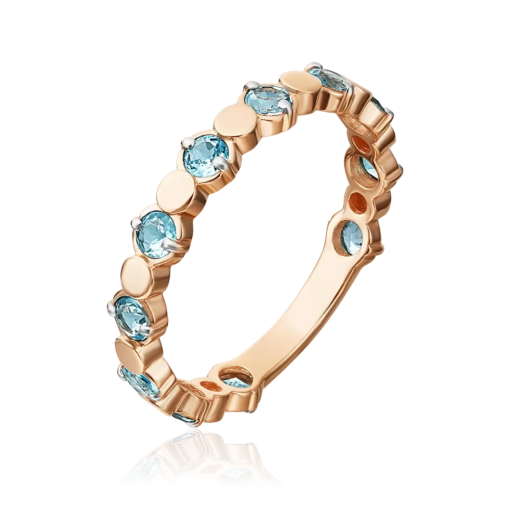 Кольцо из красного золота с топазами 01-5352-00-201-1110-57