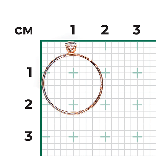 Помолвочное кольцо из комбинированного золота с фианитом 01-5452-00-401-1111