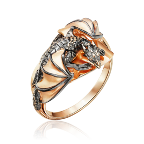 Кольцо «Дракон» из красного золота 01-5277-00-000-1110-65