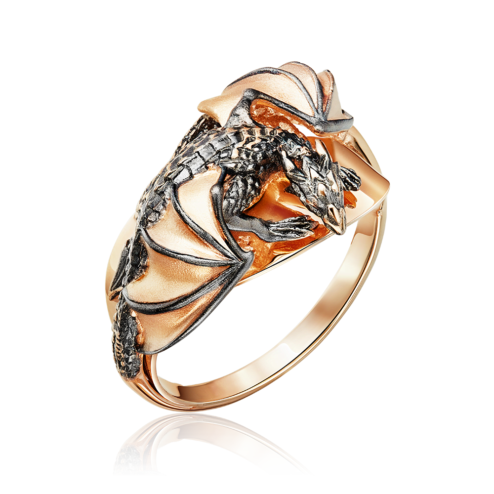 Кольцо «Дракон» из красного золота 01-5277-00-000-1110-65